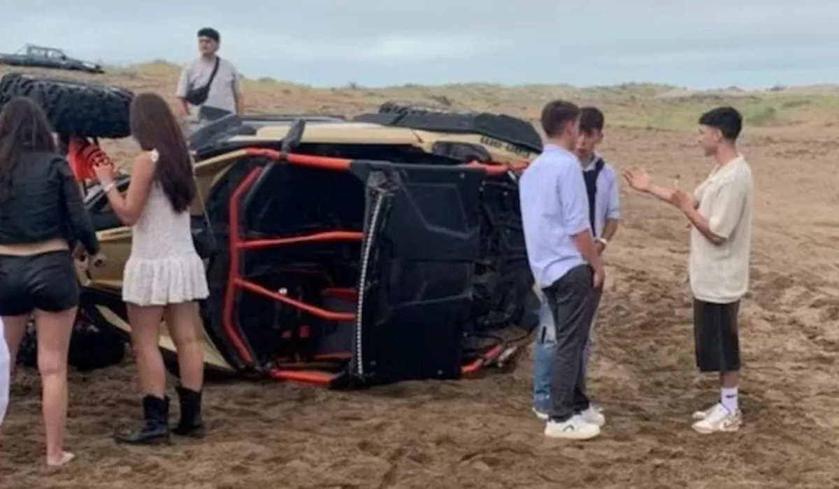 VIDEO: discutió por la música en la playa y atropelló a tres personas